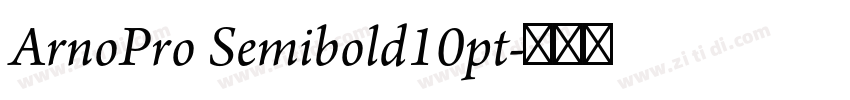ArnoPro Semibold10pt字体转换